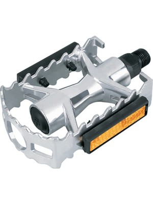 Kron Pedal - MTB, Alüminyum, Bilyalı, Silver, HF-961