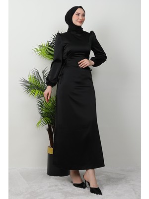Giza Store Sahra Tesettür Elbise Lacivert