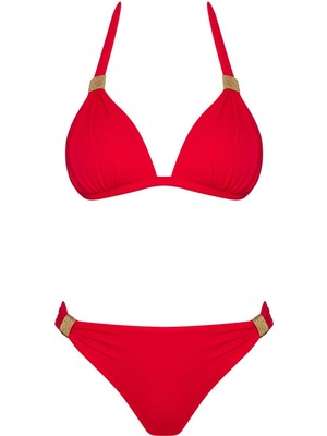 Sailor Moda Aksesuarlı Kaplı Destekli Bikini Takım