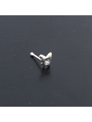 Ferizz 925 Ayar Gümüş Zirkon Taşlı Küçük Kelebek Hızma HZ-115