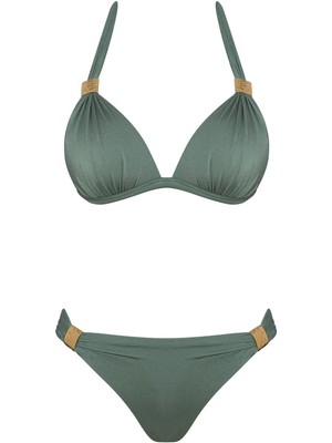 Sailor Moda Aksesuarlı Kaplı Destekli Bikini Takım