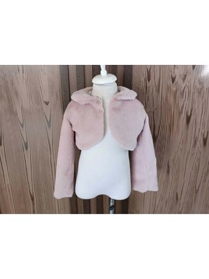 Pembe Mavi Kürk Bolero - Pembe - 6 Yaş - 2354--PEMBE-6 Yaş