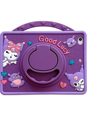 MobaxAksesuar Apple iPad 5. Nesil 9.7" 2017 Kılıf Cute Dolls Standlı Eğlenceli 3D Karekterli Çocuk Kılıfı A1822 A1823