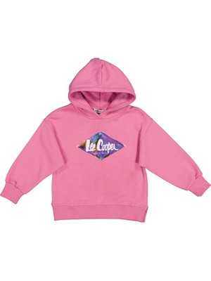 Lee Cooper Kalina Kız Çocuk Kapüşonlu Sweatshirt Pembe