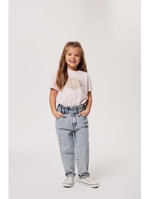 Lee Cooper Lastikli Bel Açık Mavi Kadın Denim Pantolon 232 Lcg 121004 Bella Lıght Blue