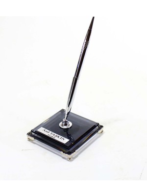 Kişiye Özel Tasarım Cam Kaideli Imza Kalemi, Kaideli Kalem, Cam Kaideli Kalem Avukat Hakim Savcı Smmm Muhasebe Doktor Mimar