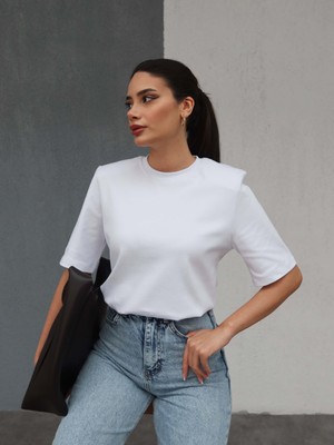 Vatkalı Kısa Kol Tshirt