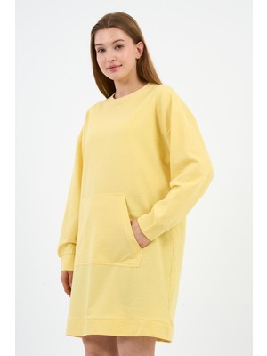 Alexander Gardi Kadın Kanguru Cepli Oversize Tunik (B24-00225)