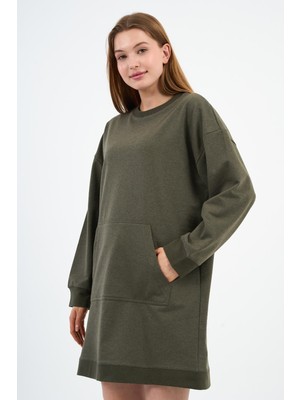 Alexander Gardi Kadın Kanguru Cepli Oversize Tunik (B24-00225)