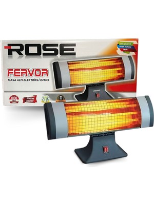 Rose Elektrikli Soba Isıtıcı 3 Çubuklu Emniyetli