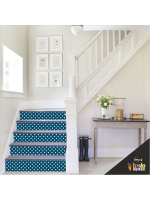 Merdiven Sticker Kendinden Yapışkanlı Folyo Kaplama 5 Adet 18 cm  x 120 cm