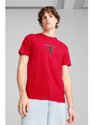 Puma Ferrari Race Tonal Kırmızı Unisex Kısa Kol T-Shirt