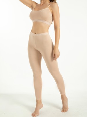 Ivy Collection Kadın Bambu Slim Fit İç Giyim Tayt – Nefes Alır – Yumuşak Dokulu – Ten Rengi