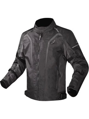Kadın Ls2 Sepang Mont Siyah-Gri Su Geçirmez 4 Mevsim Polyester Malzeme ile Şık Tasarım