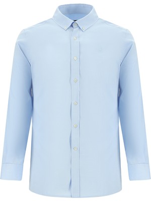 Kiğılı Uzun Kol Regular Fit Desenli Pamuk Gömlek