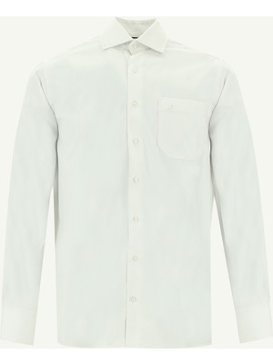 Uzun Kol Regular Fit Desenli Pamuk Gömlek