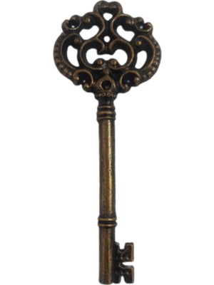 Dekoratif Metal Döküm Anahtar Duvar Aksesuarı Antik Görünümlü Duvar Süsü 8135