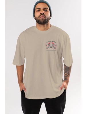 Ankhises Darth Vader Gym Ön Sol Baskılı Oversize T-Shirt Erkek Kadın Unisex Pamuk Bisiklet Yaka Tişort