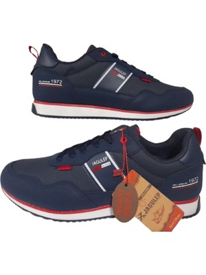 Jagulep Erkek Lacivert Kaymaz Ortopedik Taban Günlük Spor Ayakkabı