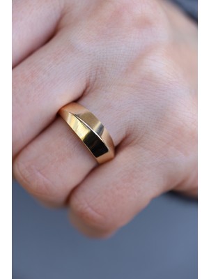 Yenigün Kuyumculuk 14 Ayar Altın Taşsız Bombeli Yüzük