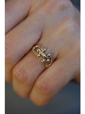 Yenigün Kuyumculuk 14 Ayar Altın Topcuk Ataç Yüzük