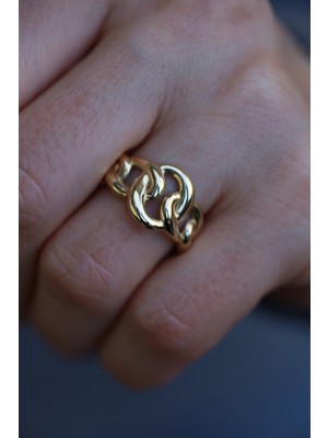 Yenigün Kuyumculuk 14 Ayar Altın Iç Içe Halkalar Yüzük