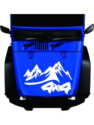 Sticker Usta Dağ Manzara 4x4 Off Road Sticker Araba Oto Motosiklet Karavan Etiket 02101