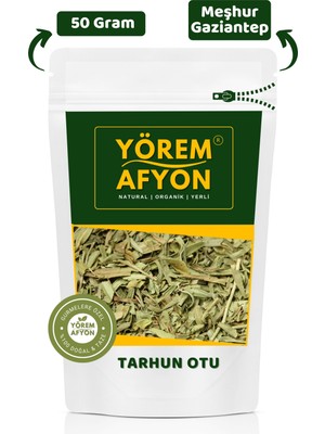 Gülçehre Yörem Afyon Meşhur Gaziantep Güneşte Kurutulmuş Tarhun Otu, Yeşil Altın, Dargun, Ejder Otu | 50GR.
