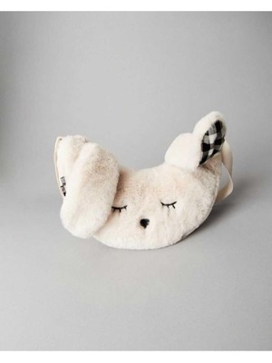 Mini Bambi Peluş Tavşan Çanta Bej