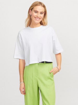 Jjxx JXANDREA LOOSE SSTEE JRS Beyaz Kadın Kısa Kol T-Shirt