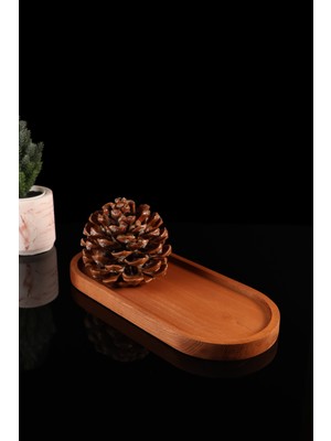 TheBRo  Amerikan Meşe  Oval Ahşap Stant ,Yağdanlık, Sunum Standı