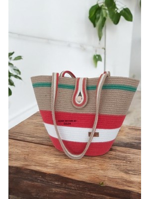 Home Decors By Özlem Hasır Çanta Omuz Çantası Plaj Çantası El Emeği Handmade Tasarım Tarz Yaz MODA-30CMX40-42CM