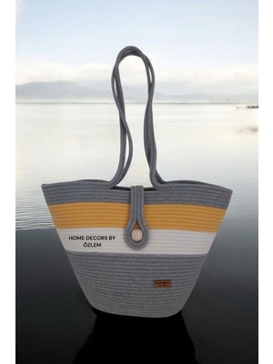 Home Decors By Özlem Hasır Çanta Omuz Çantası Plaj Çantası El Emeği Handmade Tasarım Tarz Yaz MODA-30CMX40-42CM