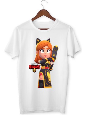 Brawl Stars Piper Çocuk Yetişkin Beyaz T-Shirt Unisex Çocuk Tişört