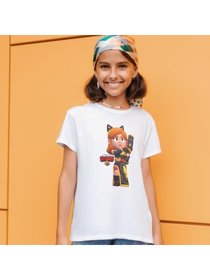 Brawl Stars Piper Çocuk Yetişkin Beyaz T-Shirt Unisex Çocuk Tişört