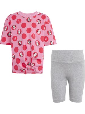 adidas Unisex Çocuk  Pembe  Eşofman LG DY MI T SET JF3646