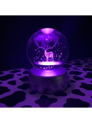 Işiklı Geyik Cam Küre