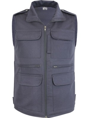 Saygınlar Yelek Safari Yüksek Yaka