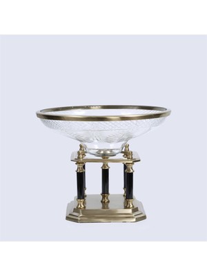 Vitale Metal Cam Ayaklı Kase 33*33*24  cm
