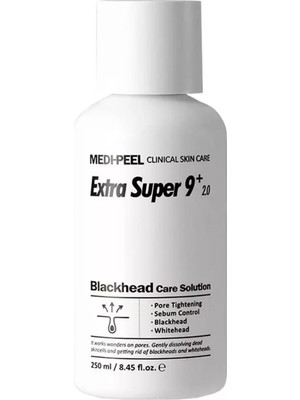 Gözenek ve Siyah, Beyaz Nokta Solüsyonu Medipeel Extra Super 9 Plus 250 ml 8809409340241, One Size