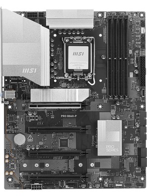 Msı MB Pro B860-P Soket 1851 Ddr5 8600MHZ(OC) 3xm.2 1x Tb4 HDMI Dısplay 5g Lan Atx