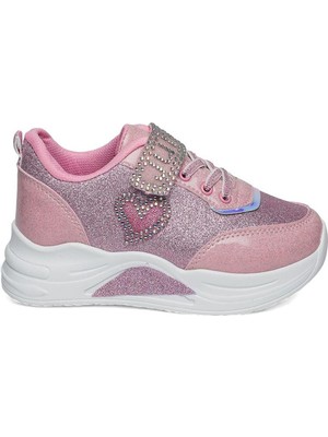 Celira Prj Pembe Simli Kız Çocuk Sneaker Spor Ayakkabı