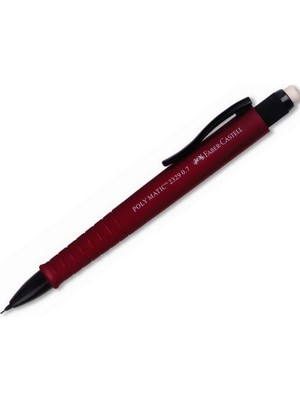 Faber-Castell Polymatic Mekanik Kurşun Kalem 0.7 mm Bordo Renkli Ergonomik Tasarım