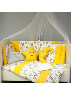 Kista Baby Bebek Uyku Seti Nevresim Takımı 70x130 Zuzu Sarı