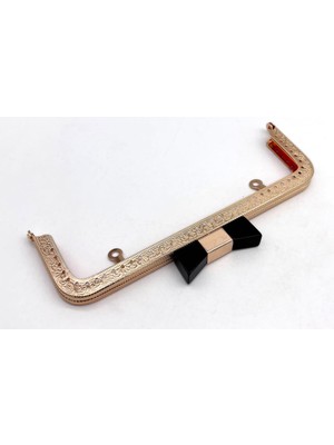 Angel Çanta Aksesuar 20 cm Light Gold Renk Siyah Kurdele Model  Çanta Klipsi, Çanta Bursu