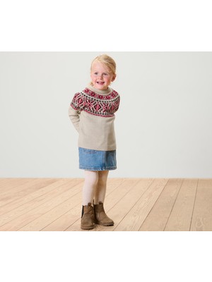 Tchibo Çocuk Norveç Motifli Örgü Kazak
