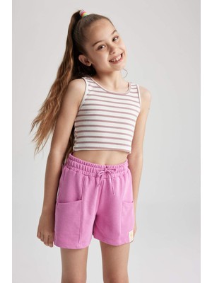 DeFacto Kız Çocuk Bisiklet Yaka Atlet Z7814A623HS