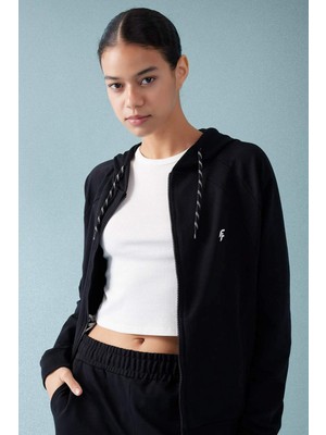 DeFacto Regular Fit Kapüşonlu Sporcu Fermuarlı Sweatshirt B4660AX24SP