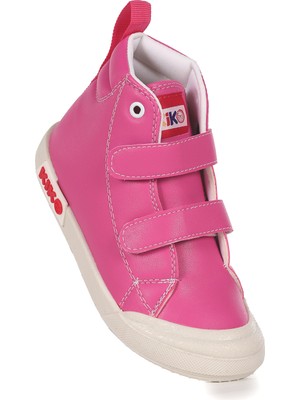 Kiko Kids Garf Günlük Cırtlı Kız Bebek Bot Ayakkabı Fuşya