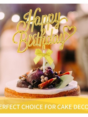 Happy Birthday Pasta Dekorasyonu, Happy Birthday Pasta Süsü, Doğum Günü Pastası Dekorasyonu, Doğum Günü Pastası Dekorasyonu, Çocuklar ve Yetişkinler Için Doğum Günü Partisi Için Pasta Süsü